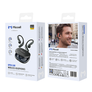 Auriculares TWS Miccell ENC de Oreja Abierta con Gancho, Bluetooth, Ideales para Deporte y Entrenamiento en el Gimnasio - Product Image 1
