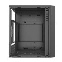 Good Quality Cheap MicroATX Mid Tower PC Case Office Desktop Chassis with Side Panel Window 2 Fans Standard ATX Power Stock