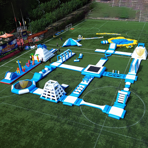 Parc d'attractions aquatique <span class=keywords><strong>gonflable</strong></span> flottant sur mesure pour adultes, à grande échelle, en vinyle <span class=keywords><strong>avec</strong></span> <span class=keywords><strong>structure</strong></span> en acier, taille personnalisable - Product Image 1