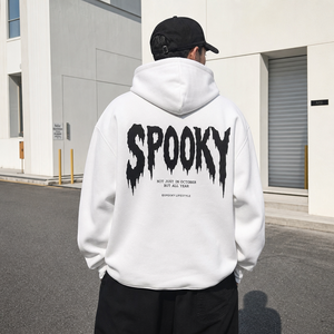 Sudadera con Capucha Personalizada Estilo Urbano con Estampado de Grafiti Atrevido y Espeluznante, Sudadera de Felpa Gruesa, Directo de Fábrica - Product Image 1