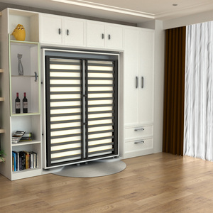 Đa Năng Tiết Kiệm Không Gian Quay Vòng Im Lặng Dọc Murphy Giường Gấp Xoay Xoay Hidden Tường Giường Cơ Chế Với Bàn Bảng - Product Image 3