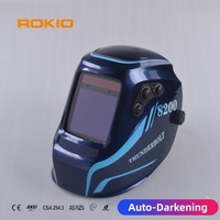 Casque de soudage à obscurcissement automatique alimenté par batterie solaire/lithium, personnalisable OEM/ODM, vente en gros d'usine, expédition en vrac
