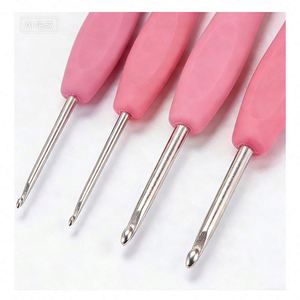 <b>Crochet</b> <b>Hook</b> Set Square Yarn Knitting Tools DIY Weaving Accessories Beginner Training Kit Simple Ergonomic Design Portable - Product Image 3