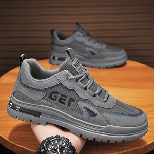 Zapatillas Casuales de Verano para Hombre, Modernas y Combinables con Todo, Transpirables, con Cierre de Cordones, Forro de Malla Antideslizante, EVA, Calzado de Protección Laboral - Product Image 3