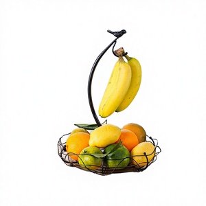 Corbeille à fruits et plateau en fer forgé moderne de haute qualité pour la maison, idéal pour bananes, fruits, et comme support à collations pour table basse - Vente en gros - Product Image 2