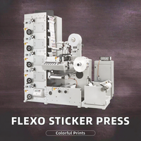 Nouvelle machine d'impression flexographique semi-automatique Zhenbang 6 couleurs avec découpe intégrée 10-80m/min pour étiquettes autocollantes – Garantie 1 an