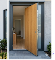 Porte coupe-feu en acier à double finition (Intérieur imitation bois HD et extérieur garage couleur architecturale assortie)