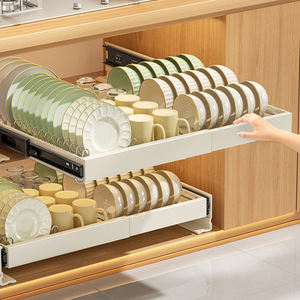 Metallo estraibile sotto il lavandino portabotteria scalabile Escurridor De Platos Box portaposate <span class=keywords><strong>porta</strong></span> <span class=keywords><strong>porta</strong></span> tazze - Product Image 5