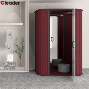Cabine de bureau insonorisée en acier de qualité supérieure, cabine de change et vestiaire pour villa et hôtel - Product Image 1