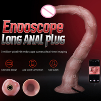 SXXY Caméra endoscopique HD 3MP de 35 cm de long, Plug anal ultra réaliste, Godemiché anal géant, Jouet sexuel, Dilatateur anal avec visualisation en temps réel pour hommes et femmes
