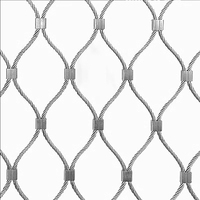 316 filet de maille de corde de câble métallique d'acier inoxydable Flexible pour la technique de surface de Style uni de mur d'escalade de vert de plante