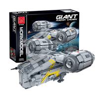 Mork 032002 Star Toys Wars le UCS Razor Crest Compatible Grand vaisseau spatial Briques DIY Jouets Vaisseau spatial Blocs de construction pour la vente en gros