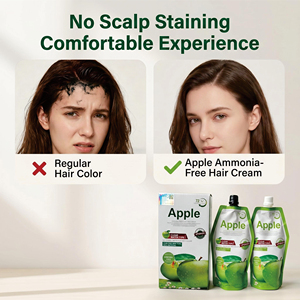 Tinte para el Cabello en Crema con Aroma a Frutas, Sin Amoníaco, de Gran Capacidad (500ml*2), Directo de Fábrica, OEM, Cubre las Canas, para Distribuidores - Product Image 3