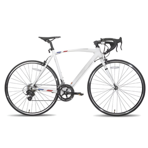 Vélo de route pour adulte avec cadre en aluminium 55cm/60cm, roues 700c, fourche en acier, freins à étrier, selle confortable, fabrication chinoise - Product Image 2