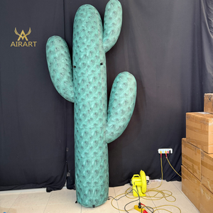 Ballon géant gonflable en forme de cactus vert <span class=keywords><strong>pour</strong></span> salle de réunion, décoration de fête, modèle de plante gonflable de haute qualité - Product Image 4