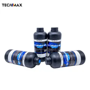 TECHMAX Tinta Uv Netral Keras dan Lembut untuk Epson Xp600 Tx800 I3200 Kepala Printer Tinta Uv