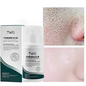 TWG Crème pour le visage pour réduire les pores Ensemble de soins de la peau jour et nuit à l'acide salicylique Ensemble de crème pour le visage hydratante et rétrécissant les pores