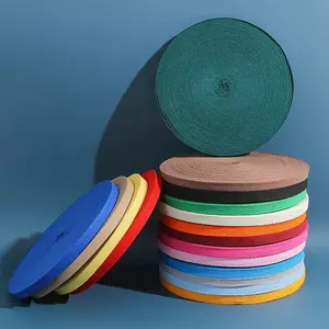 kundenspezifischer baumwollband rollen beutel twill baumwollband fischgrätenband twill dickes gewebtes baumwollband band für taschengriff