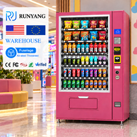 Distributeurs automatiques d'extérieur RUNYANG pour snacks, réfrigérateur distributeur de sodas pour aliments et boissons