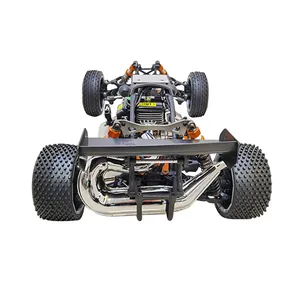 Mobil Remote Control Buggy 2.4GHZ, Kendaraan Mainan 1/5 Kecepatan Tinggi Remote Control Baja SY-4WD Bermerek 30cc RC Bensin