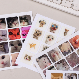 Paquete de Pegatinas de <span class=keywords><strong>Gatos</strong></span> y Perros con <span class=keywords><strong>Memes</strong></span> Lindos, Calcomanías de PVC Impermeables para Diario, Agenda, Álbum de Recortes, Laptop, Botella de Agua, Decoración - Product Image 6