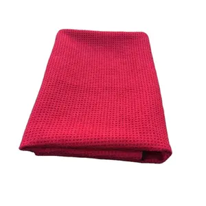 Microfiber Waffle-Weave Glass Towel -D factory and manufacturers