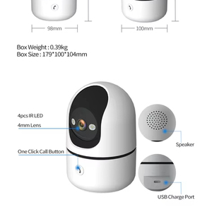Caméra de sécurité domestique Wifi Prix bas Détection humaine par IA Caméra Wifi V380 1080p Full HD Caméras de sécurité domestique - Product Image 1