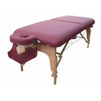 Table de massage professionnelle portable en cuir PU pour salon de beauté, spa, pliable avec repose-tête, pour usage facial en salon ou à domicile