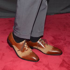 Chaussures en cuir faites à la main pour hommes, modèle 2025, en cuir de vachette pleine fleur, confortables, avec bande élastique Oxford, rehaussantes, pour affaires et occasions formelles - Product Image 4