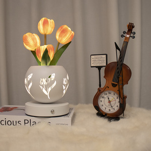 Adorno de lámpara, lámpara de proyección hueca de tulipán naranja, Decoración de mesa, regalo Uionen 2229 - Product Image 2