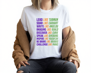 T-shirt Feminist Icon da donna, manica corta, girocollo, 100% cotone, vestibilità regolare, casual, con stampa di lettere, per tutte le stagioni - Product Image 1