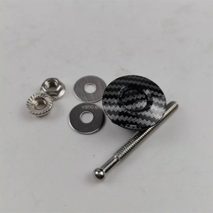 WANOU 30mm Verrou de capot de voiture à bouton-poussoir en aluminium, à dégagement rapide, neuf - Product Image 3