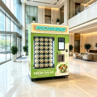 Zelfbedieningsautomaat voor verse salades, koudeketen, slimme automatische automaat voor kant-en-klare maaltijden, groenten en fruit