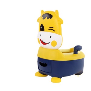 Inodoro Infantil con Diseño de Vaca Adorable, Inodoro Pequeño para Bebés, Diseño Anti-Salpicaduras de Orina, Cajón Separado - Product Image 3