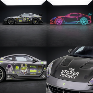 Calcomanía Personalizada para Auto, Ecológica, de PVC, Resistente al Agua, Vinilo para Ventanas, Carrocería, Parachoques y Puertas, Gráficos Resistentes a los Rayos UV, Impresión UV CMYK - Product Image 3