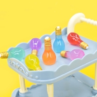 Nueva Bombilla 3D de Resina con Efecto Luminoso Transparente de Color, Accesorios DIY para Joyería, Llaveros y Decoración de Cocina