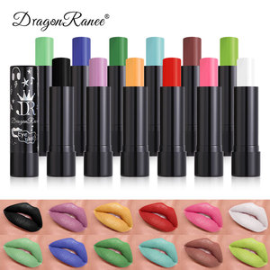 12 couleurs imperméable velours mat noir blanc rouge à lèvres durable Pigment bleu vert violet rouge à lèvres noël <span class=keywords><strong>Halloween</strong></span> <span class=keywords><strong>maquillage</strong></span> des lèvres - Product Image 2