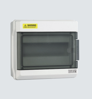Boîtier de distribution étanche IP66 pour disjoncteur, en plastique, pour montage en surface extérieur, anti-poussière, résistant aux UV, IEC