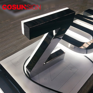 Cosun outdoor advertising led <span class=keywords><strong>font</strong></span> 3d board acrilico ad alta luminosità retroilluminato acrilico 3d led letter sign - Product Image 5