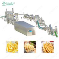 Uwants 1000kg/uur Automatische Productielijn voor Diepvriesfrieten, Aardappelverwerkingsmachine, Industriële Frietproductielijn