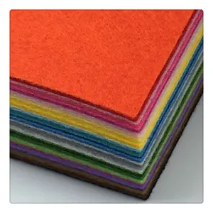 Natural Nonwoven recycled Colorful 100% Polyester Fabric Felt
