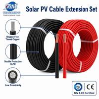 Cable de Batería para Energía Solar, Cable Solar TUV CE EN 50618 de 1500V H1Z2Z2-K 50A, Cable Conector Solar de 1500V