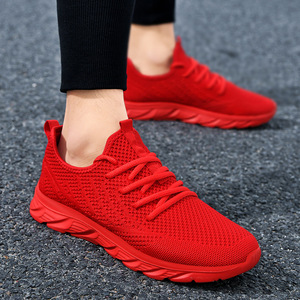 Zapatillas deportivas de malla transpirables y ligeras para hombre, talla grande 45, de verano, de caña baja, modernas, tejidas, para parejas, informales - Product Image 2