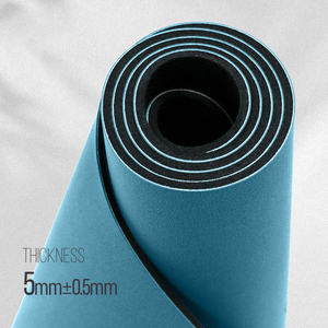 Tapete de Yoga Ecológico de 5mm de Grosor, Ovalado, de PU y Caucho Natural, Antideslizante, con Logotipo Personalizado, Vegano, en Forma de Píldora, para Pilates - Product Image 4