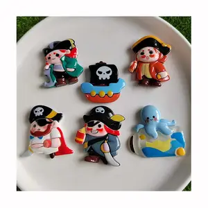 Pirateship Resina Tema Cabochão Flatback Homem Estatuetas para o Cabelo Bow Scrapbook Embellishments