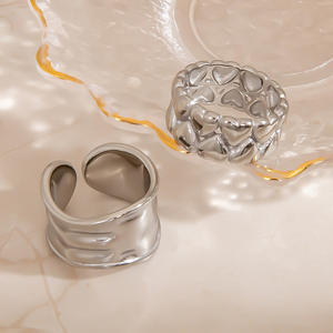 Heart Shape Stainless Steel <b>Ring</b> Unisex Fashion Jewelry Any Occasion JZ21524S - Product Image 4