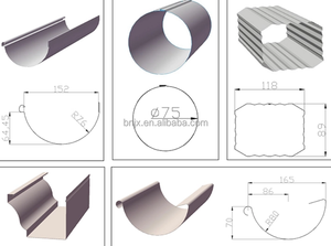 Trung Quốc tốt nhất kim loại mái thung lũng máng xối cuộn hình thành máy ống thép làm máy móc - Product Image 5