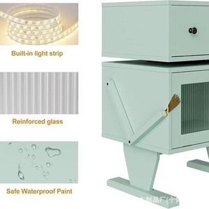 Robot-themed side <b>cabinet</b>, storage <b>cabinet</b>, cute bedside table, creative <b>small</b> <b>cabinet</b> for living room, rotating, simple - Product Image 5