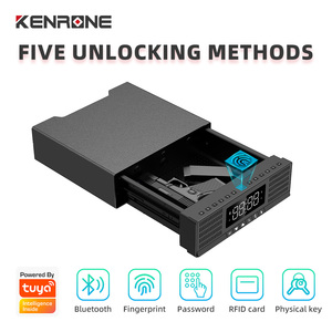 Kenrone điện tử ẩn đồ trang sức tủ quần áo ngăn kéo loại vân tay nhúng văn phòng di động ngăn kéo an toàn hộp - Product Image 2