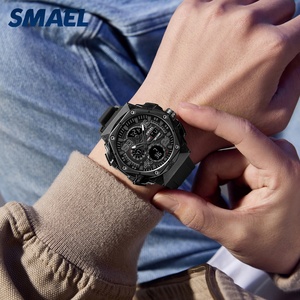 นาฬิกา SMAEL 8113 ดีไซน์ใหม่ นาฬิกาสปอร์ตโครโนกราฟแบบอนาล็อกและดิจิตอล กันน้ำ นาฬิกาอิเล็กทรอนิกส์แบบดิจิตอล - Product Image 5